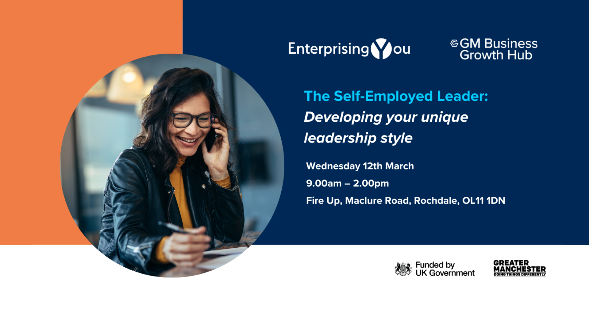 The Self-Employed Leader: Developing your unique leadership style | Wednesday 12th March 2025