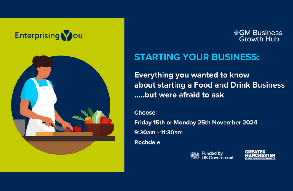 Start Your Business - Food and Drink workshop - Friday 15th and Monday 25th November | 9.30am – 11.30am